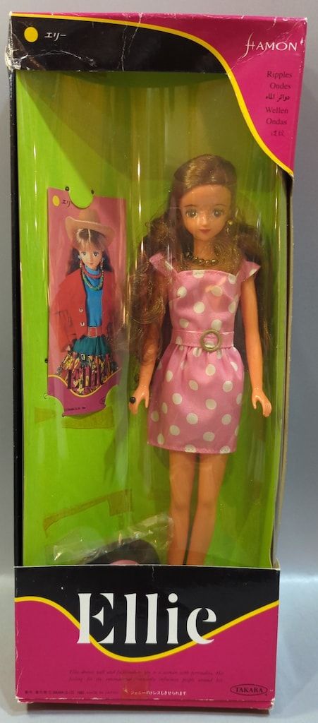 タカラ ジェニーフレンド 波紋エリー(ピンク地に白ドットワンピ) E-16