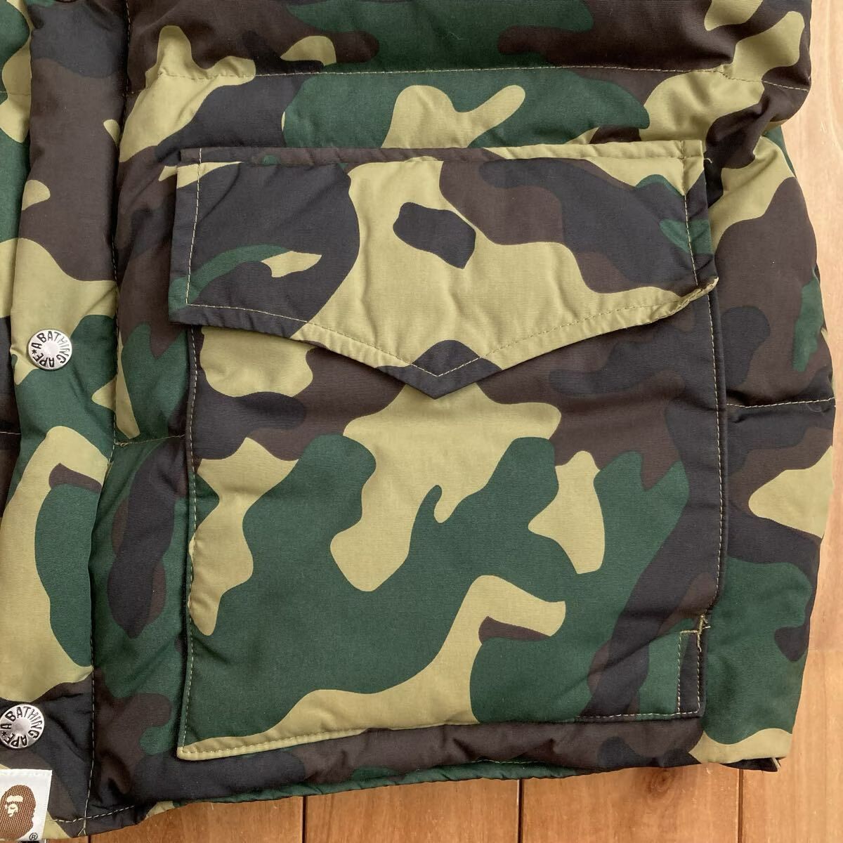 Woodland Camo ダウンジャケット Lサイズ a bathing ape BAPE Puffer
