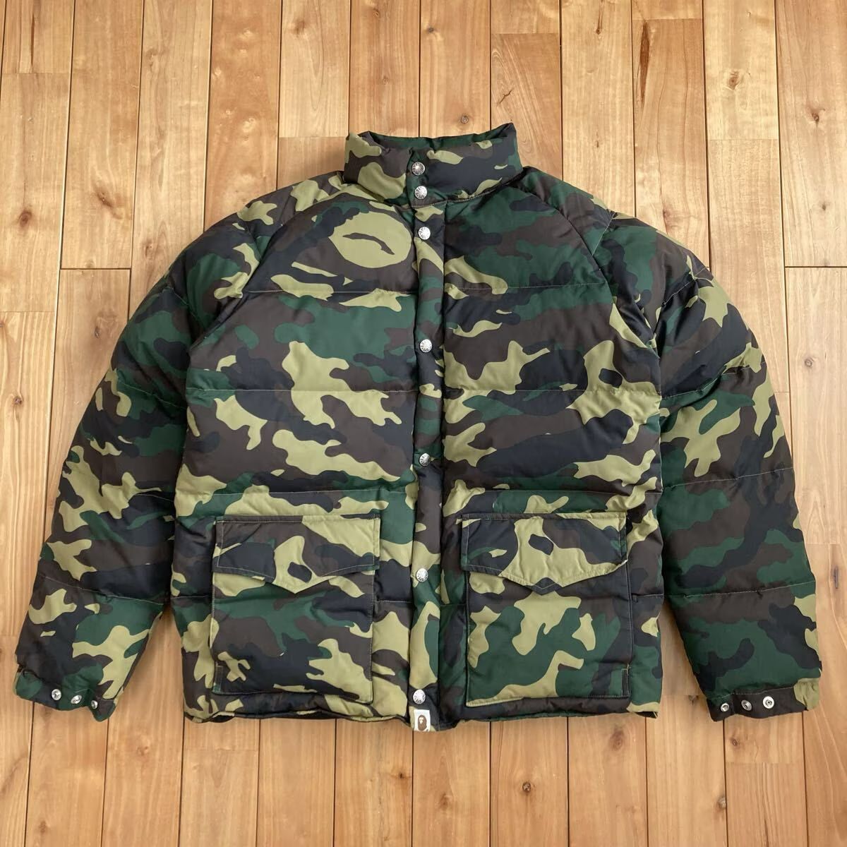 A A BATHING APE 迷彩 ダウンジャケット Bathing Ape 迷彩ダウン 