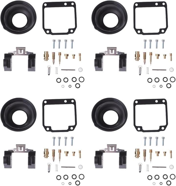 CustomDivine 互換品ヤマハ 用 XJR400 4HM キャブレター リペアキット 4個セット オーバーホール パッキン バルブ  ダイヤフラム 汎用 補修 修理 ガソリン 漏れ クリーニング メンテナンス - メルカリ JS400 セット入口出口バルブ F3-110304-0 F3-110303-0 Jianshe 400cc ATV に適合