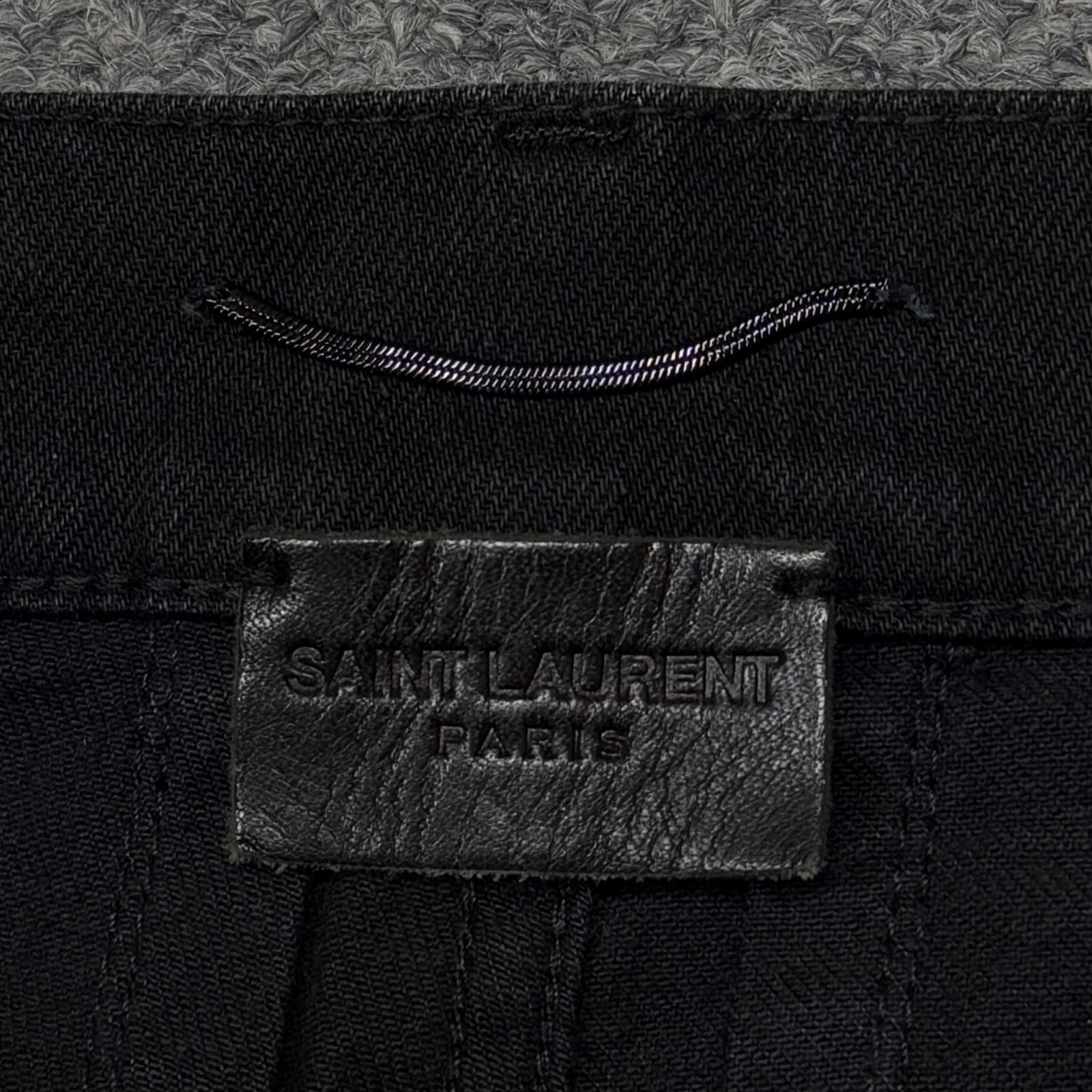 国内正規 SAINT LAURENT 16AW ニークラッシュスキニーデニムパンツ 