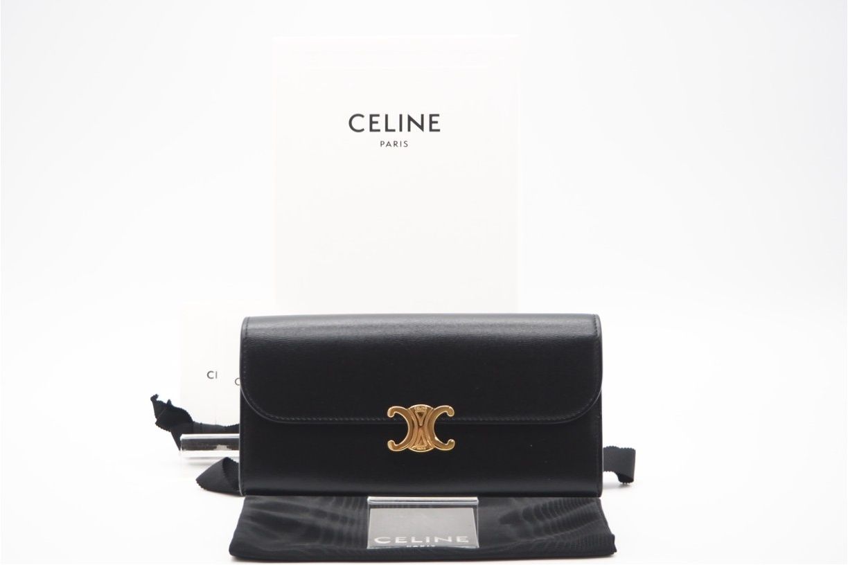 ☆3日以内返品可☆ 美品 CELINE セリーヌ シャイニーカーフスキン