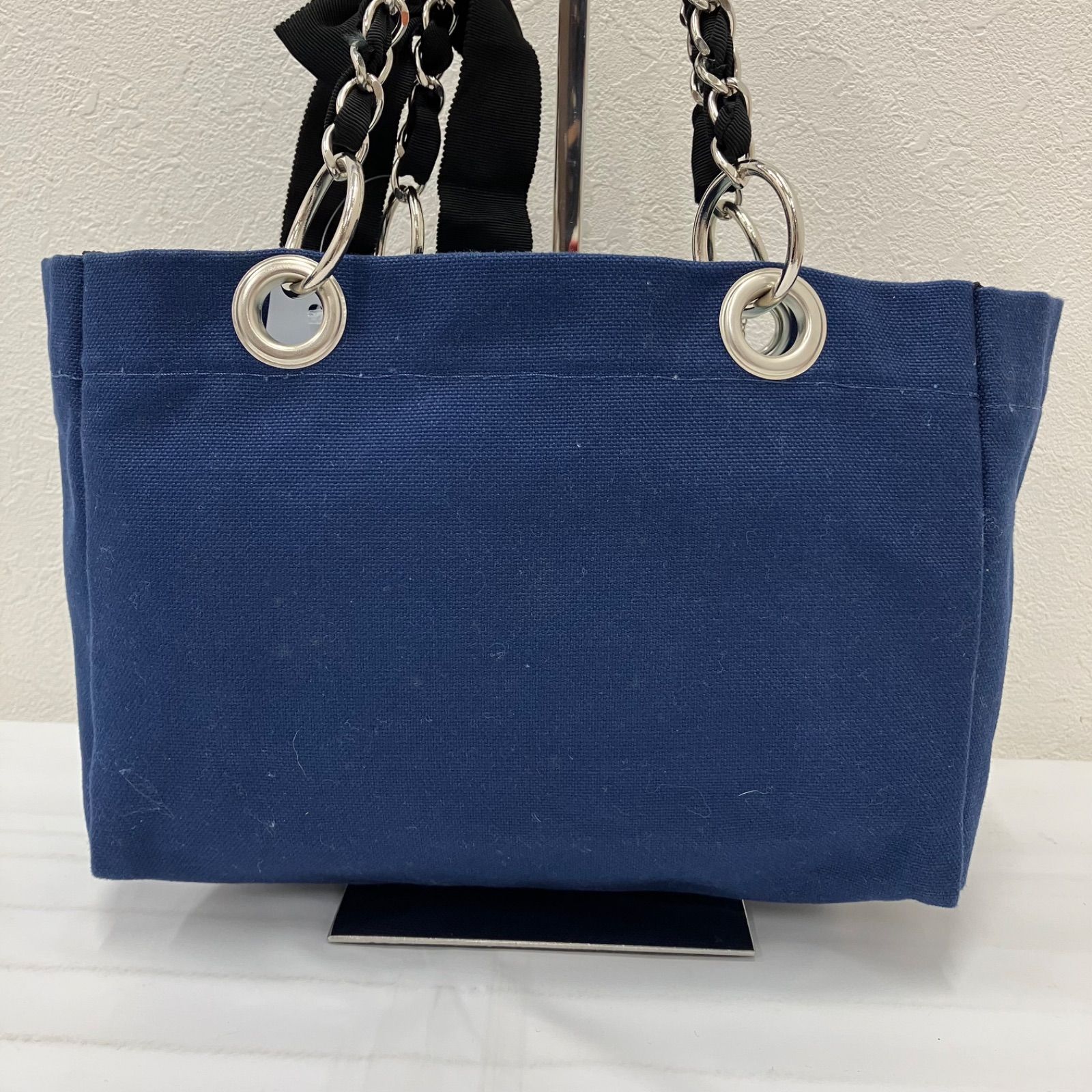 8991 LANVIN en Bleu ランバンオンブルー トートバッグ ハンドバッグ 