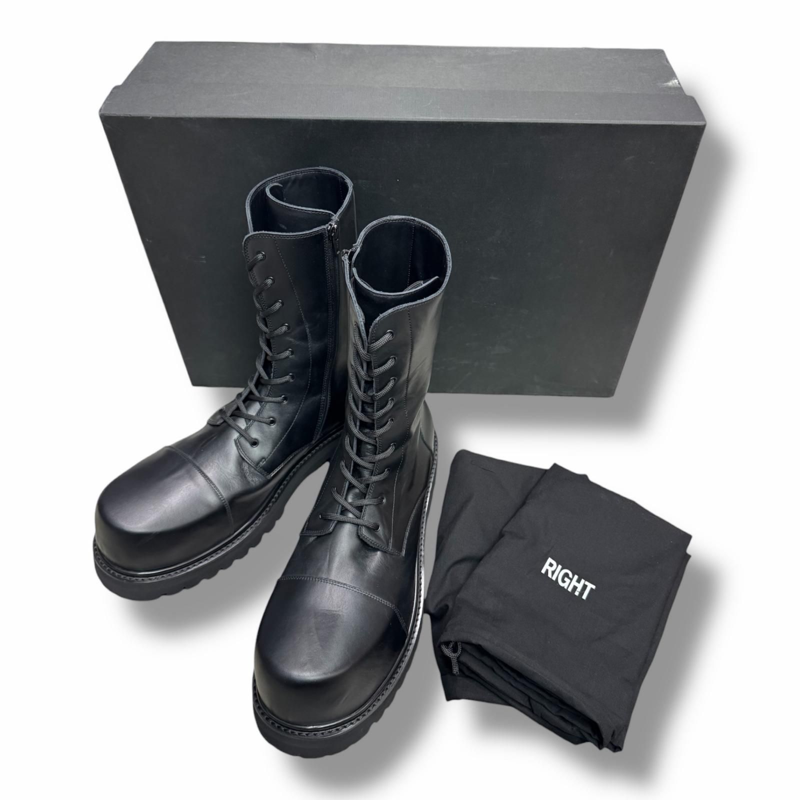 VETEMENTS 25AW Stomp Combat Boot ストンプレザーコンバットブーツ 
