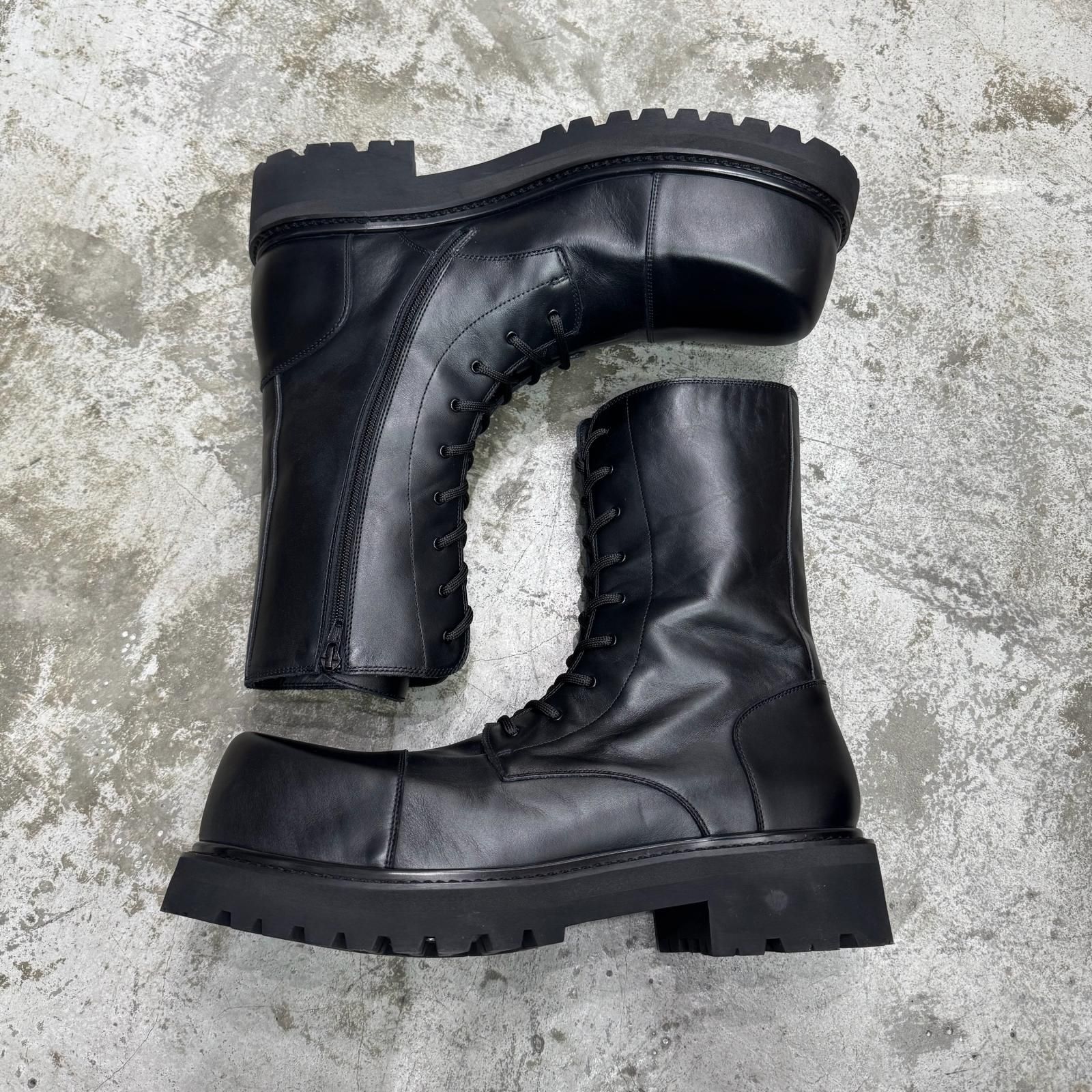 VETEMENTS 25AW Stomp Combat Boot ストンプレザーコンバットブーツ 