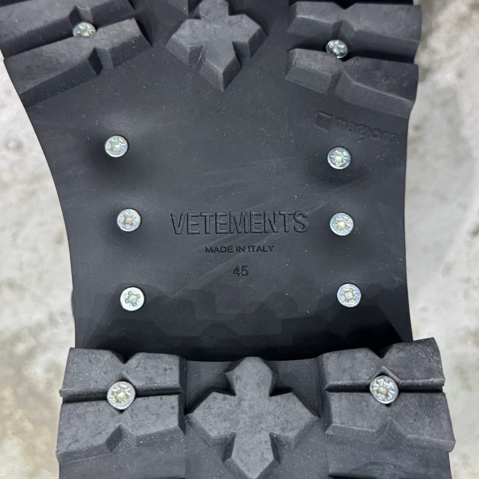 VETEMENTS 25AW Stomp Combat Boot ストンプレザーコンバットブーツ 