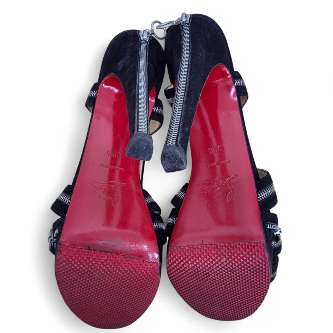 クリスチャンルブタン ピンヒール サンダル 38.1/2 24.5相当 - メルカリ