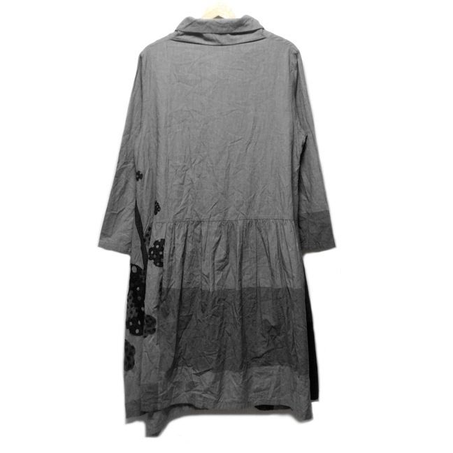 慈雨(ジウ/センソユニコ) ワンピース サイズ40 M レディース - グレー