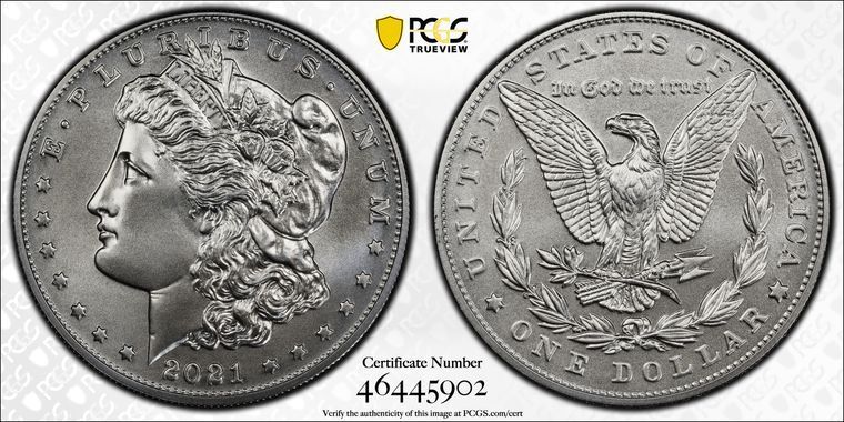 2021 P PCGS MS70 100周年記念 - シルバー モルガン ダラー - 1ドル