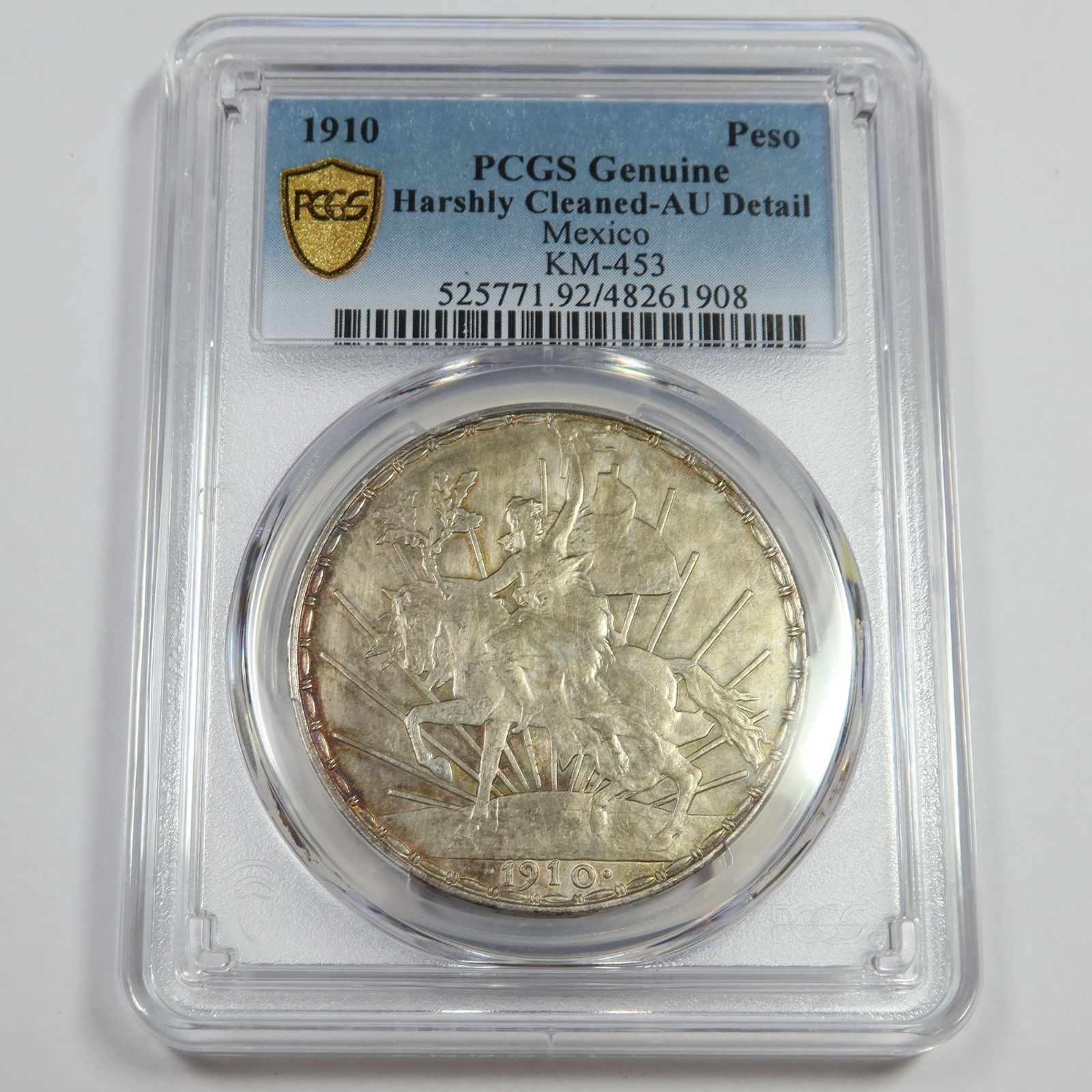 1910年 PCGS AU 詳細 - メキシコ - シルバー アンペソ クライインディ