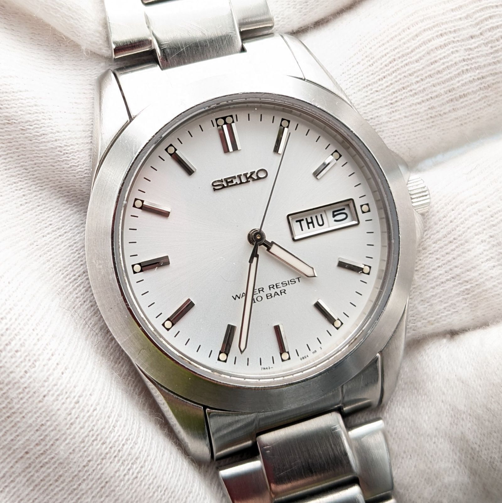 メンズ 【 超美品 】ビンテージ 1995 SEIKO セイコー 7N43-0AP0 