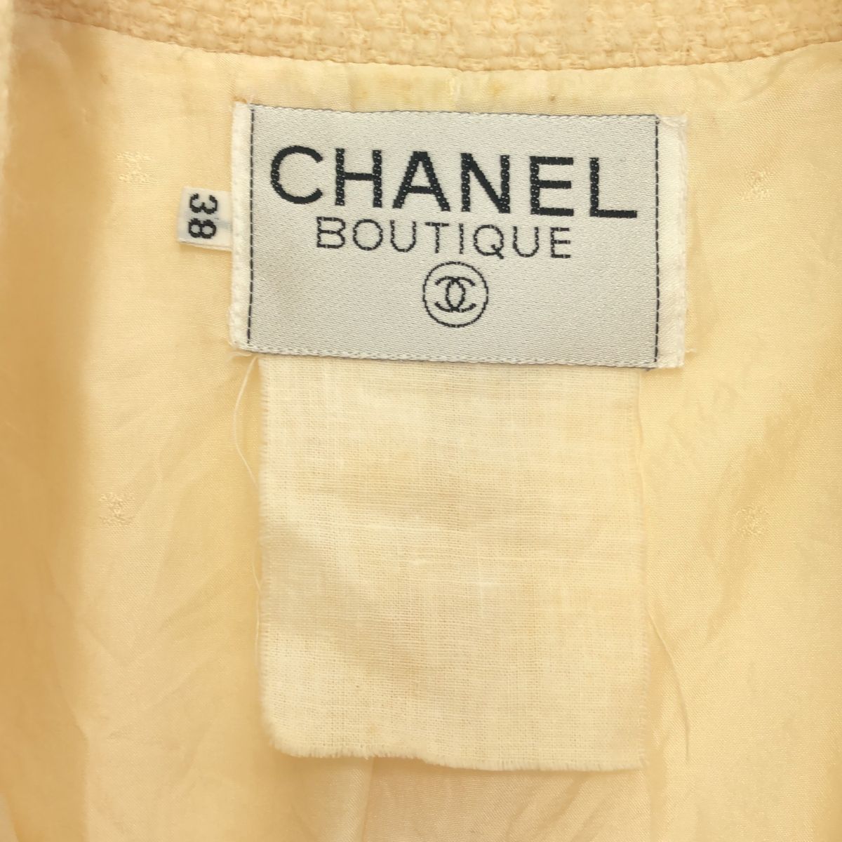 CHANEL シャネル BOUTIQUE ウールジャケット ココマーク 金ボタン