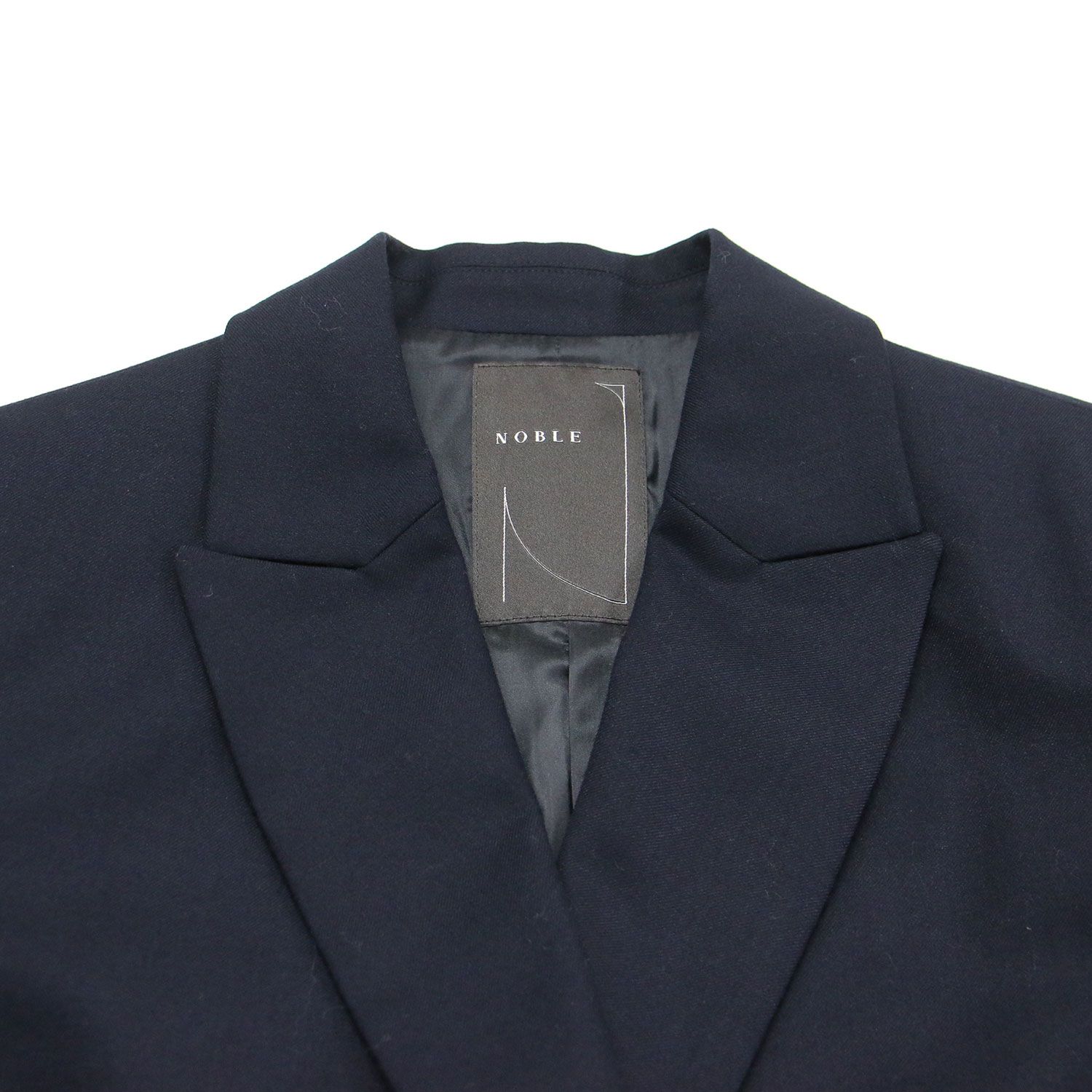 NOBLE テーラードジャケット 34サイズ 美品】NOBLE ノーブル ジャケット ネイビー 紺 サイズ:34(XS) | 23秋冬