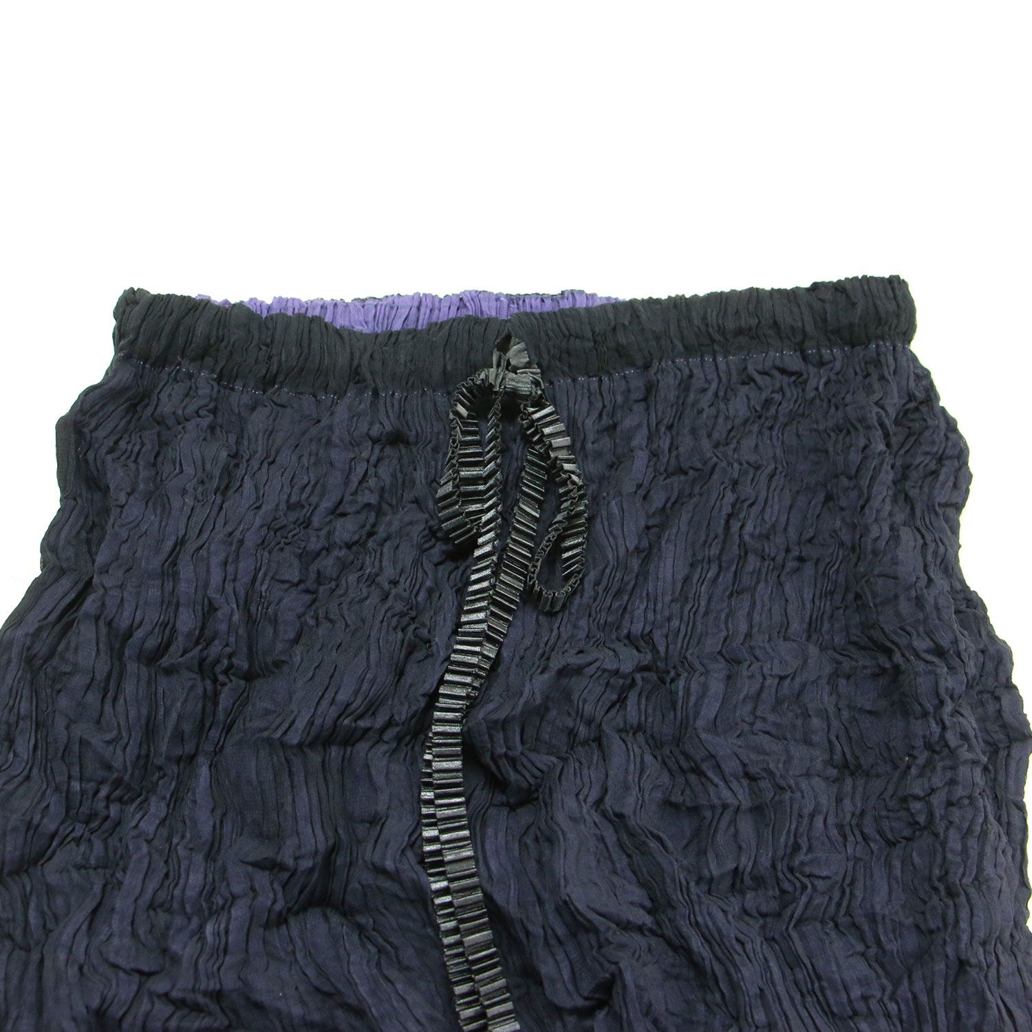ISSEY MIYAKE イッセイミヤケ スカート ネイビー パープル サイズ:M