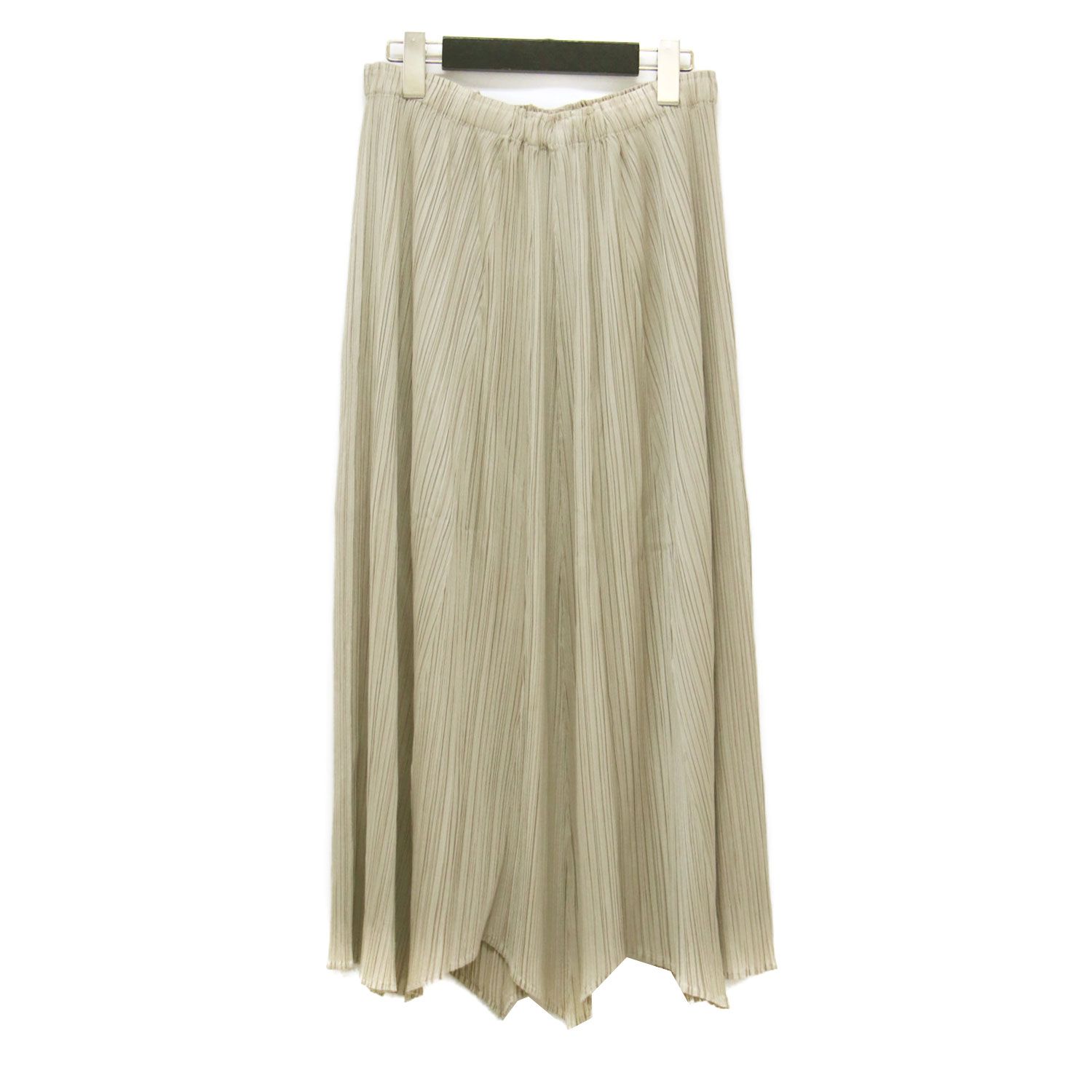 PLEATS PLEASE プリーツプリーズ スカート ベージュ サイズ:4(XL