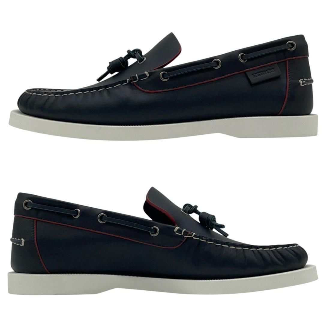 未使用】エルメス HERMES 靴 モカシン・デッキシューズ ローファー