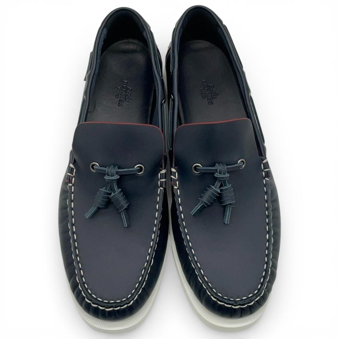 未使用】エルメス HERMES 靴 モカシン・デッキシューズ ローファー