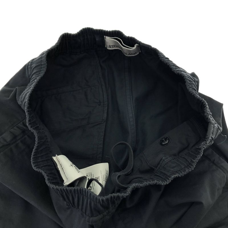 中古】STONE ISLAND カーゴパンツ サイズW30 黒 ストーンアイランド[91