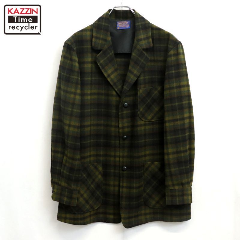 60s vintage PENDLETON チェック柄 イージージャケット ウール