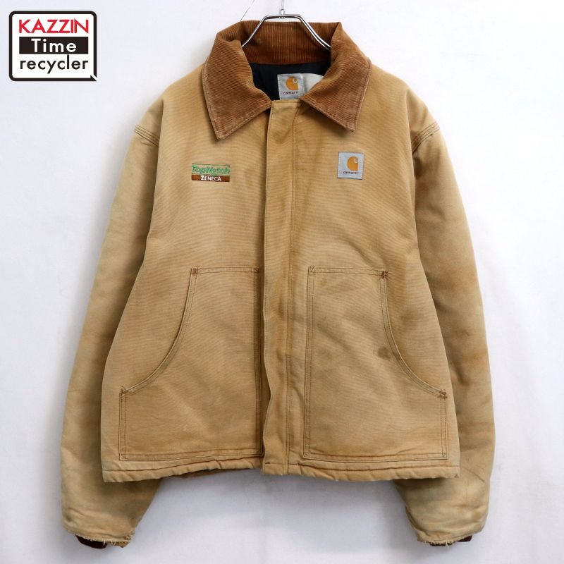 90s vintage Carhartt トラディショナルジャケット 企業刺? 裏地