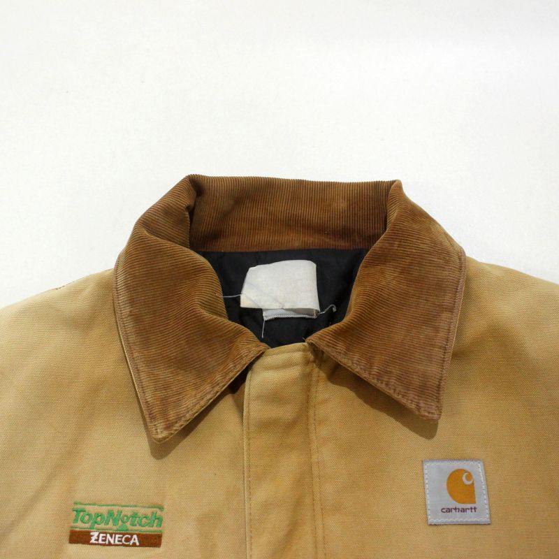 90s vintage Carhartt トラディショナルジャケット 企業刺? 裏地