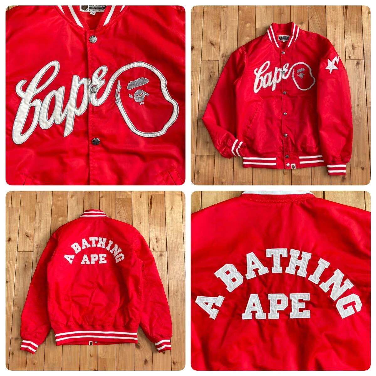 BAPE STA LOGO スタジャン Mサイズ a bathing ape star BAPESTA 