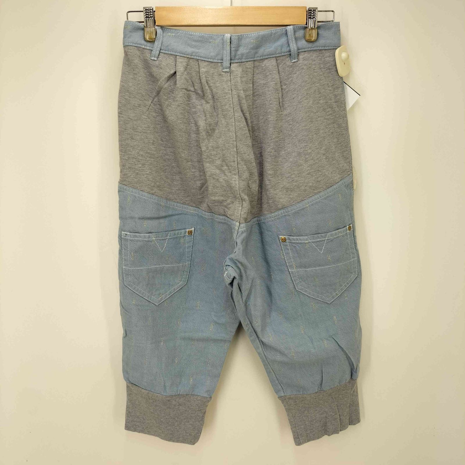 メルシーボークー mercibeaucoup 総柄 切替 サルエルジョガーパンツ