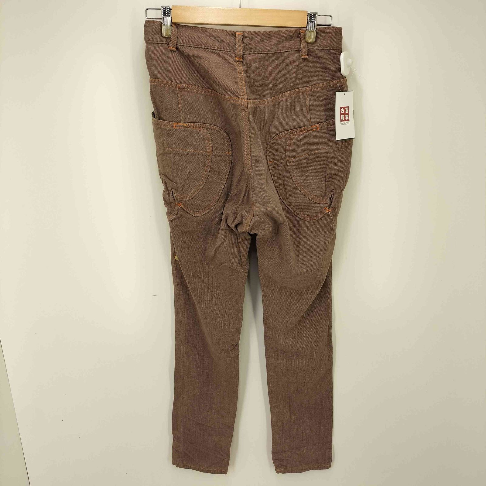 メルシーボークー mercibeaucoup バタフライポケット サルエルデニム