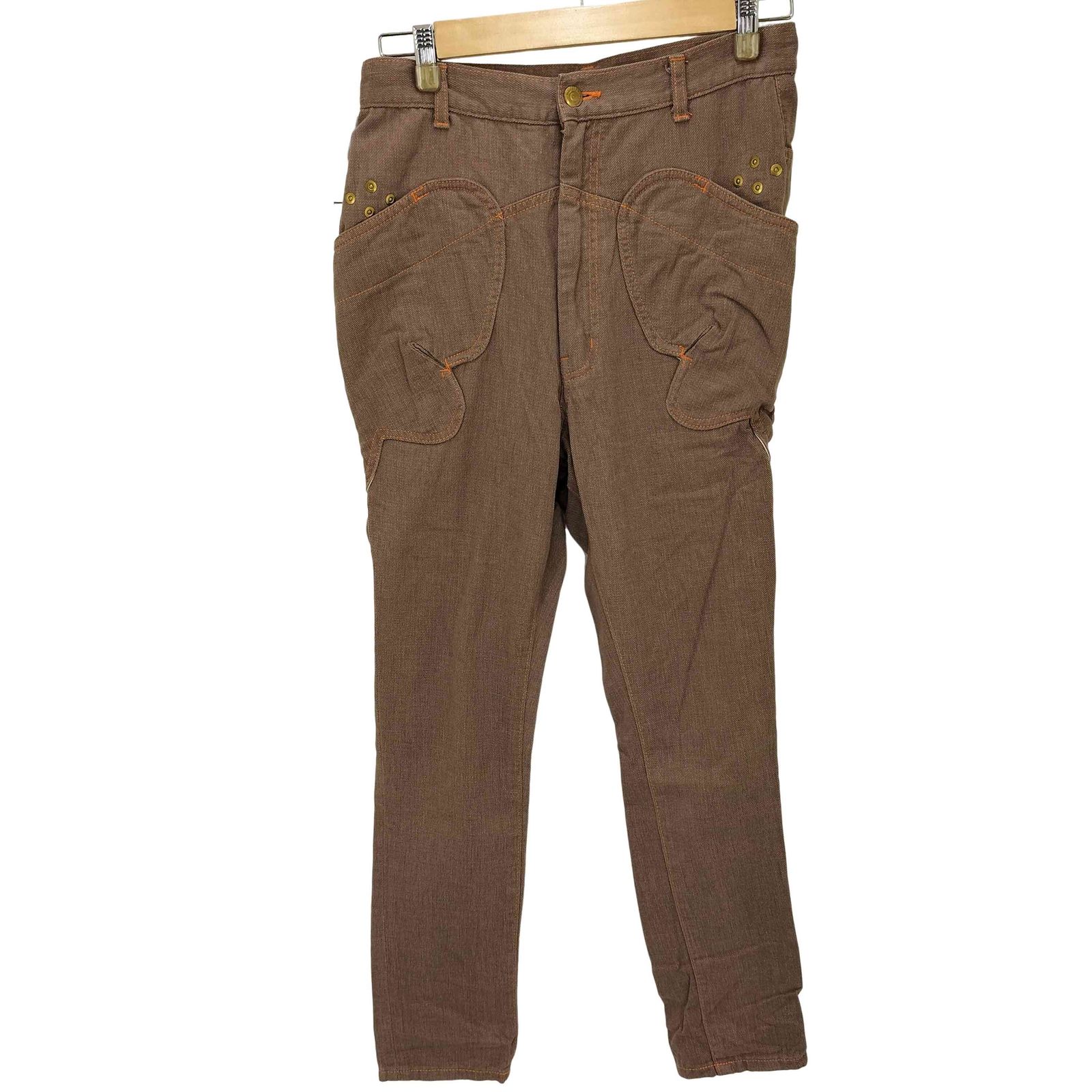 メルシーボークー mercibeaucoup バタフライポケット サルエルデニム