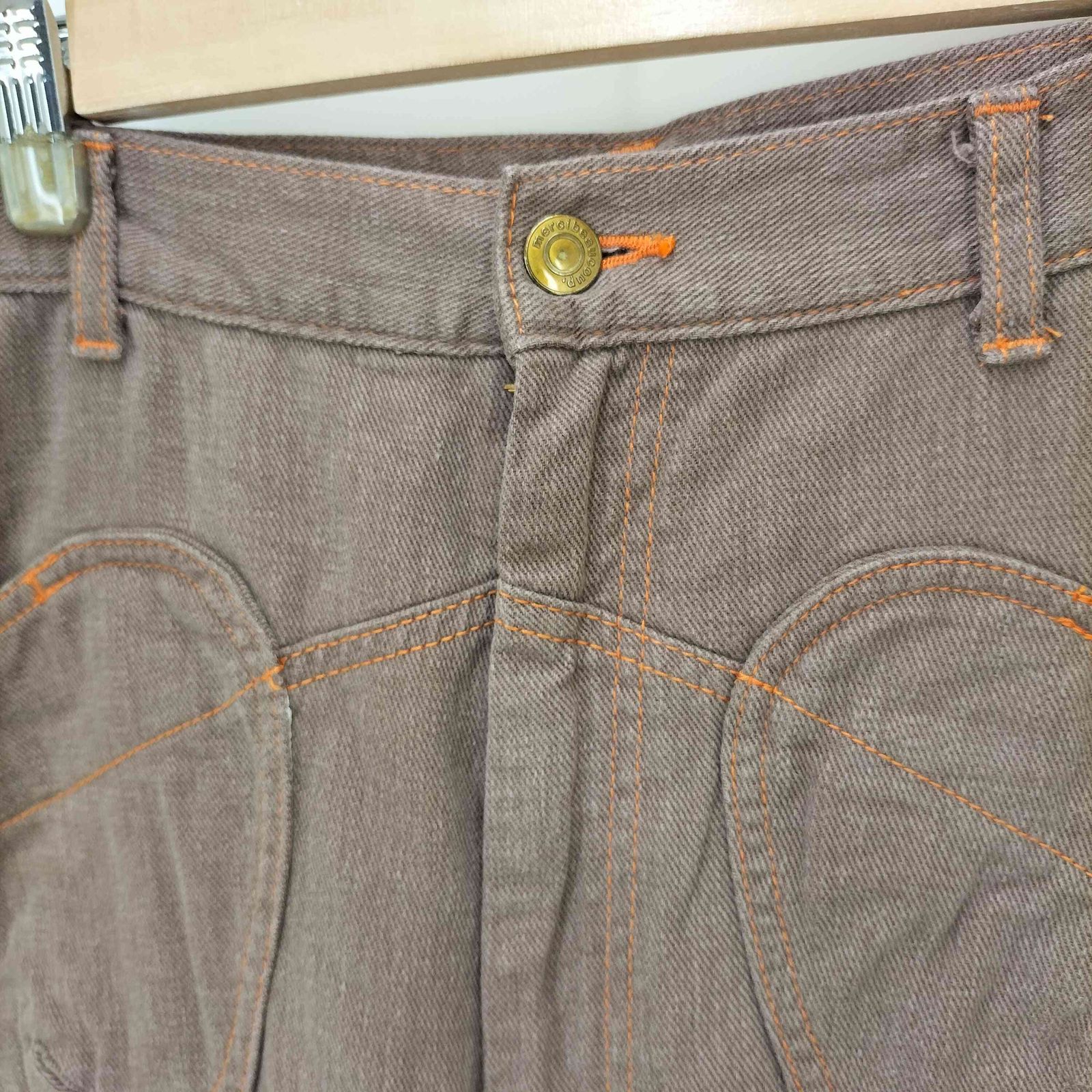 メルシーボークー mercibeaucoup バタフライポケット サルエルデニム