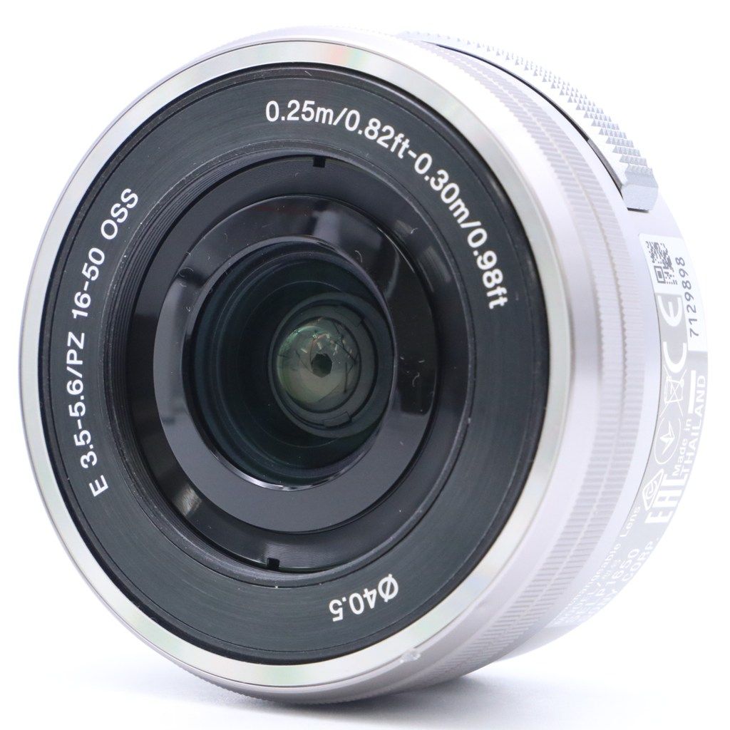 美品】 Sony E 16-50mm f3.5-5.6 OSS PZ SELP1650 シルバー #6940
