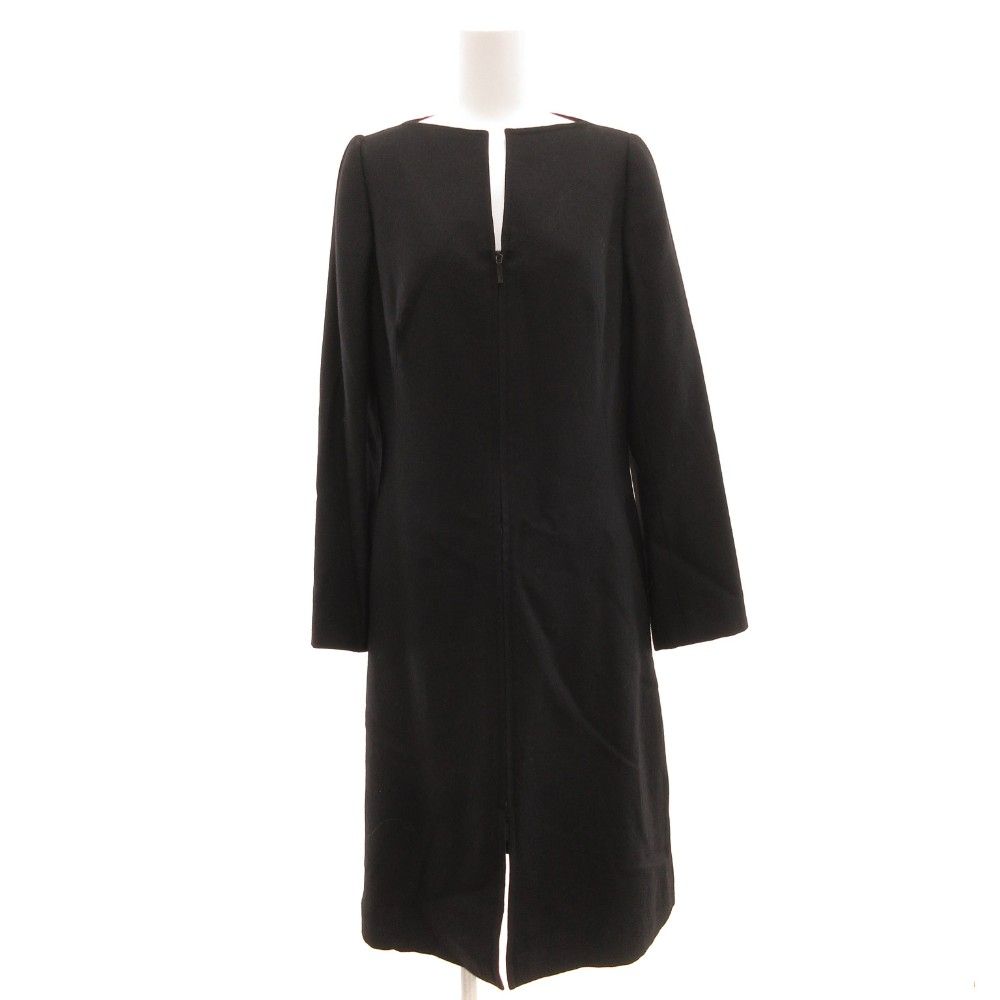 【大きいサイズ】GIVENCHY ジバンシー　ヴィンテージ　ワンピース　ウール ジバンシィ GIVENCHY ヴィンテージ ワンピース フロントジップ 長袖