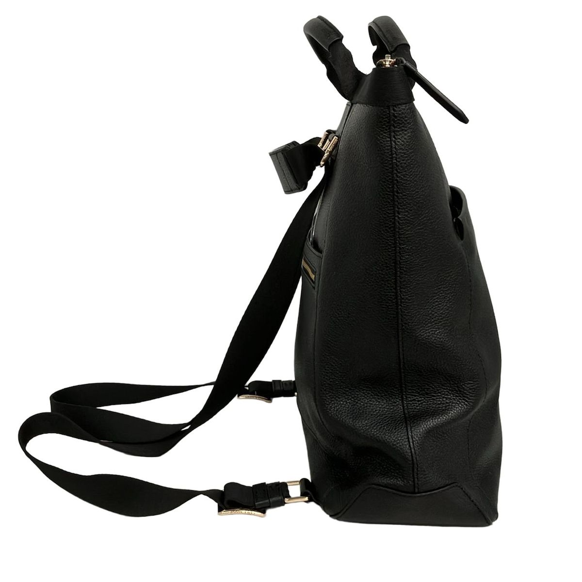 コールハーン　2way レザー　リュック　ショルダーバッ グ COLE HAAN(コールハーン) リュックサック美品 - 黒 2way レザー - メルカリ