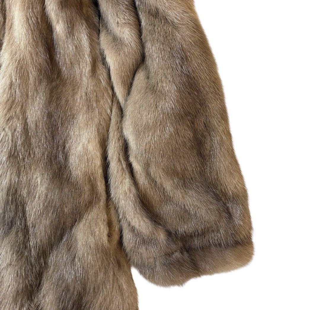 デミバフミンク ファーコート リアルファー 本毛皮 貂 アウター毛色