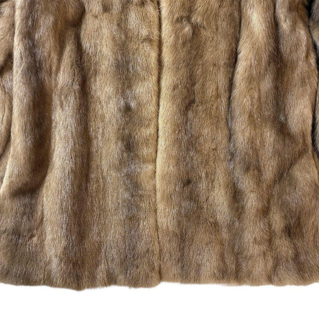 デミバフミンク ファーコート リアルファー 本毛皮 貂 アウター毛色