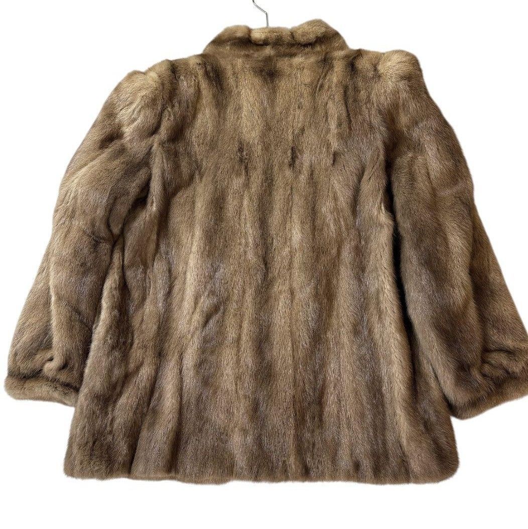 デミバフミンク ファーコート リアルファー 本毛皮 貂 アウター毛色