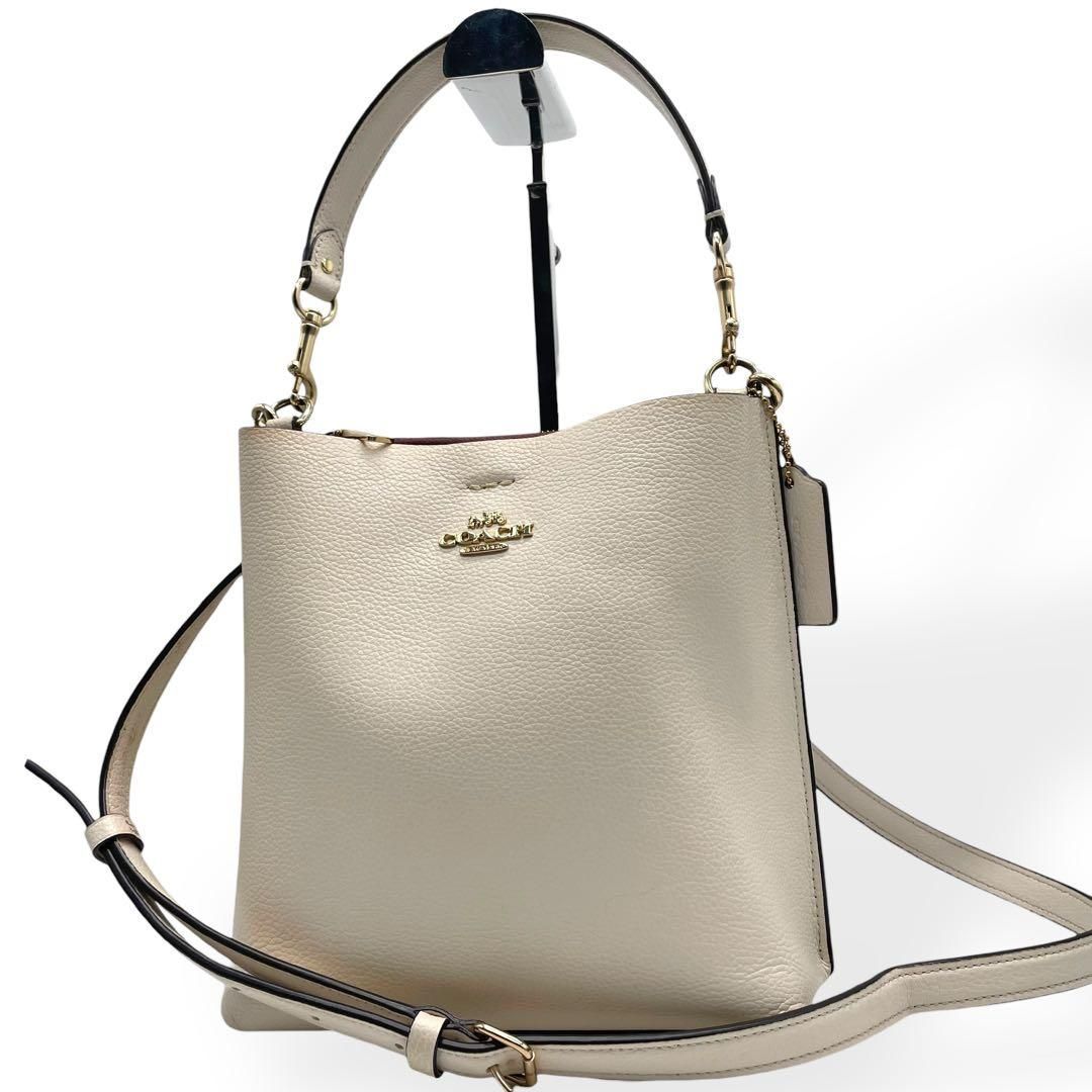 美品 COACH コーチ 2way ショルダーバッグ モリーバケットバッグ22