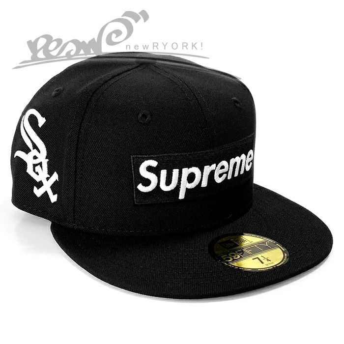 送料無料 メンズ キャップ ブラック シュプリーム Supreme MLB Teams