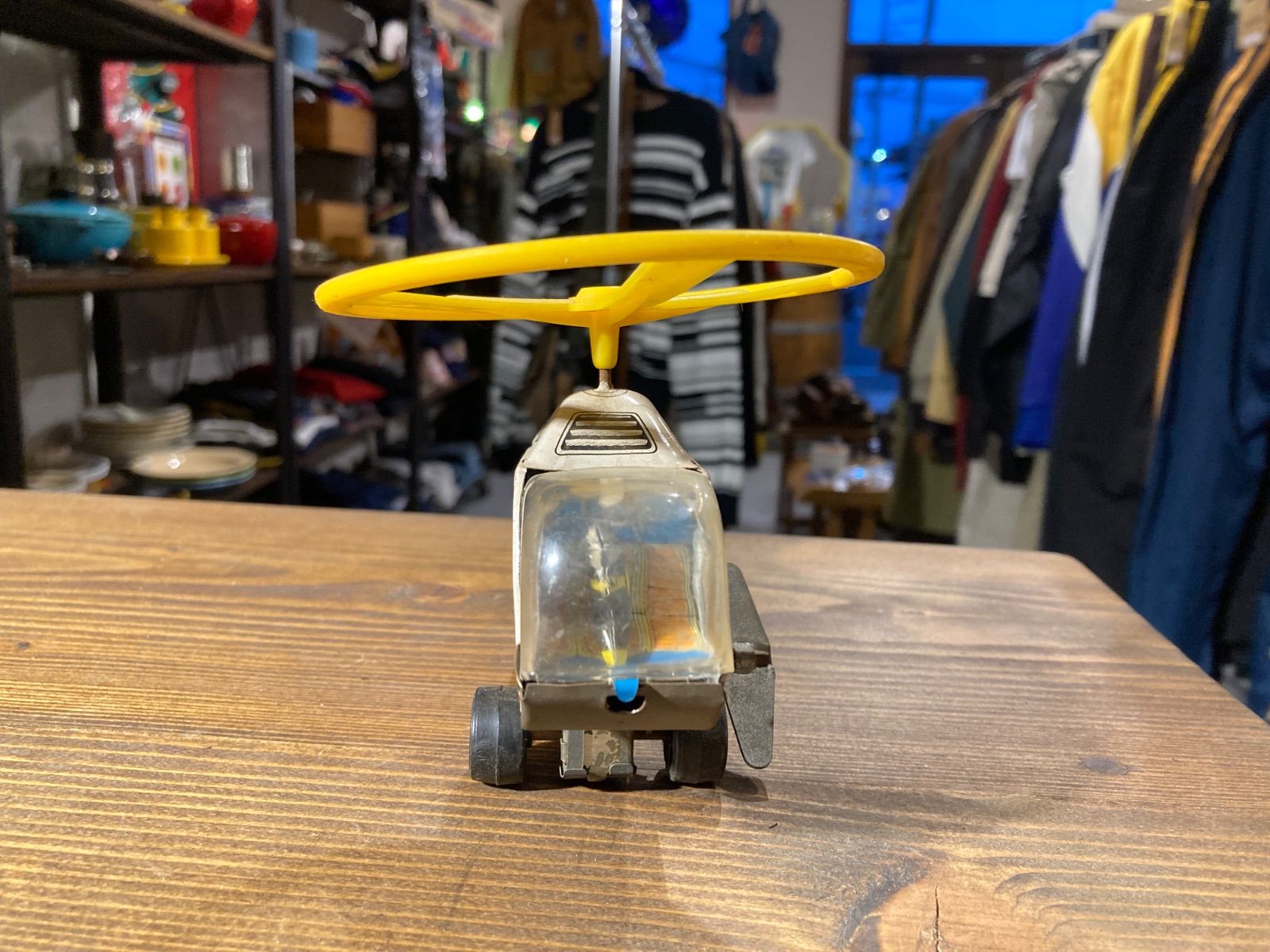 MP097) 市村商会 ブリキ 玩具 ヘリコプター 稼働品 POLICE 警察