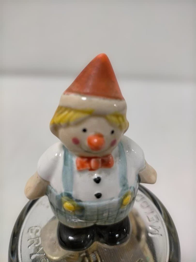 送料無料】 陶器製 ピエロ オルゴール フィギュリン 卓上 インテリア