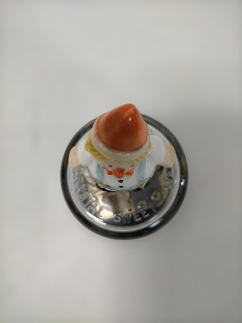 送料無料】 陶器製 ピエロ オルゴール フィギュリン 卓上 インテリア