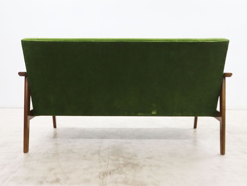 2人掛けソファ モケットグリーン