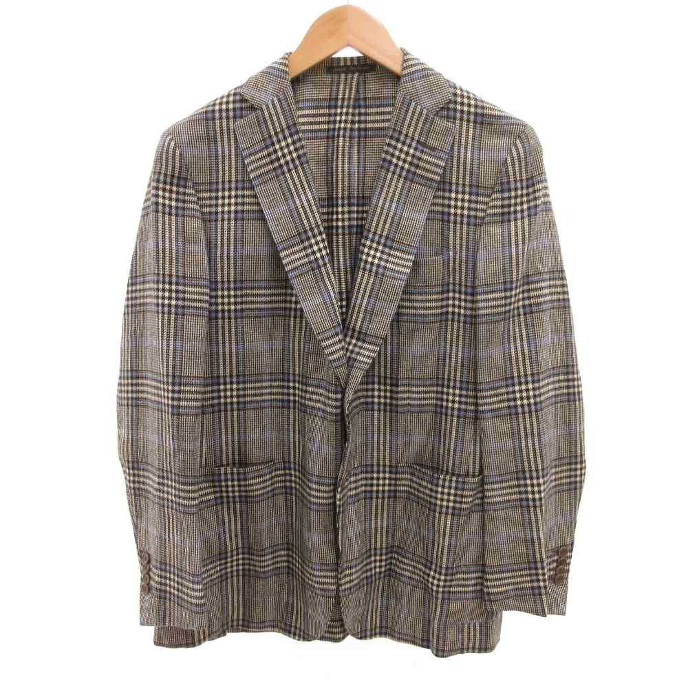 ラヴァッツォーロ RAVAZZOLO テーラードジャケット カシミヤ チェック