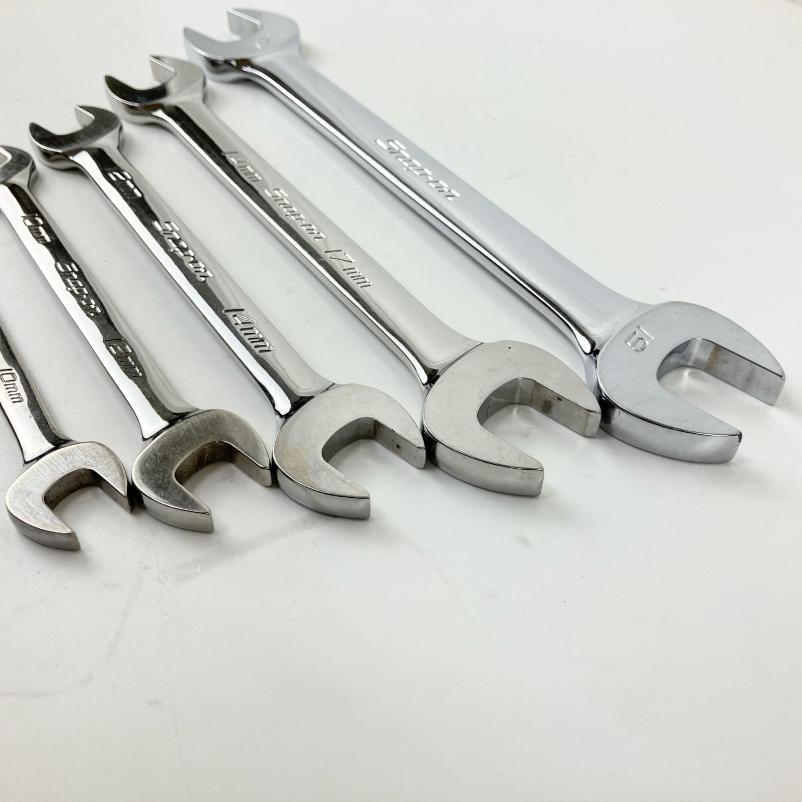  ЗЗSnap-on スナップオン オープンエンドレンチ 5本組 VOM 810 B|1012|1214|1417|1719 シルバー その他 スパナ レンチ