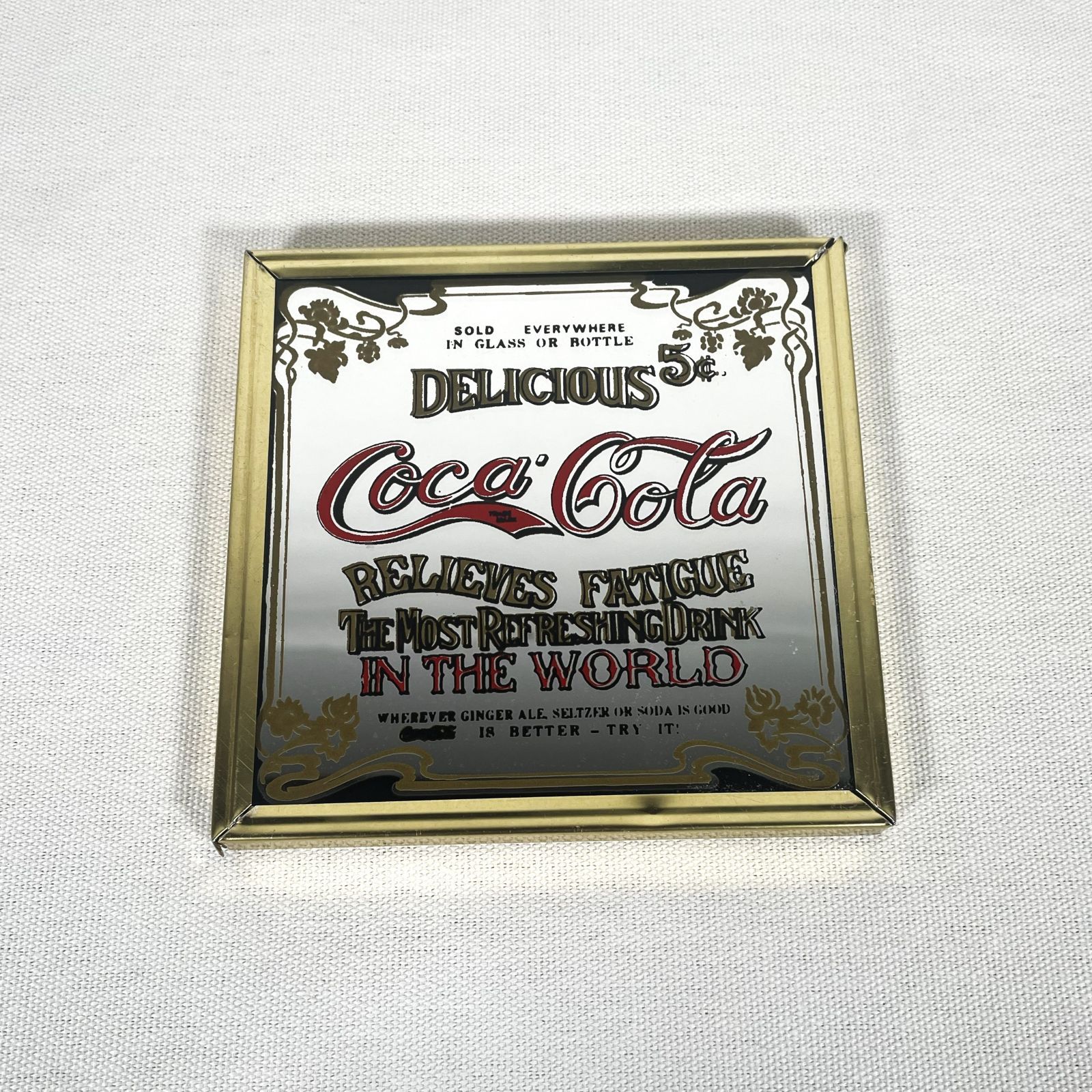 Coca Cola Mini Pub Mirror コカコーラ パブミラー ミニサイズ