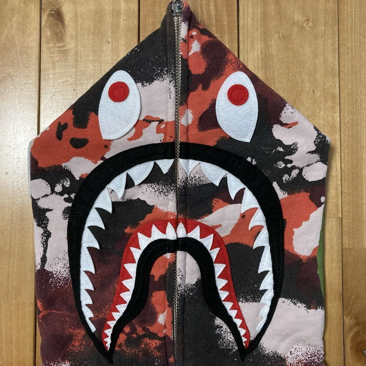 BAPE MAP CAMO シャークパーカー Sサイズ shark full zip hoodie a