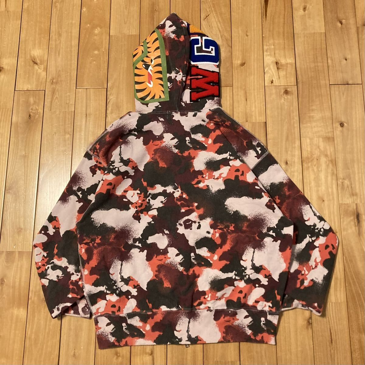 BAPE MAP CAMO シャークパーカー Sサイズ shark full zip hoodie a