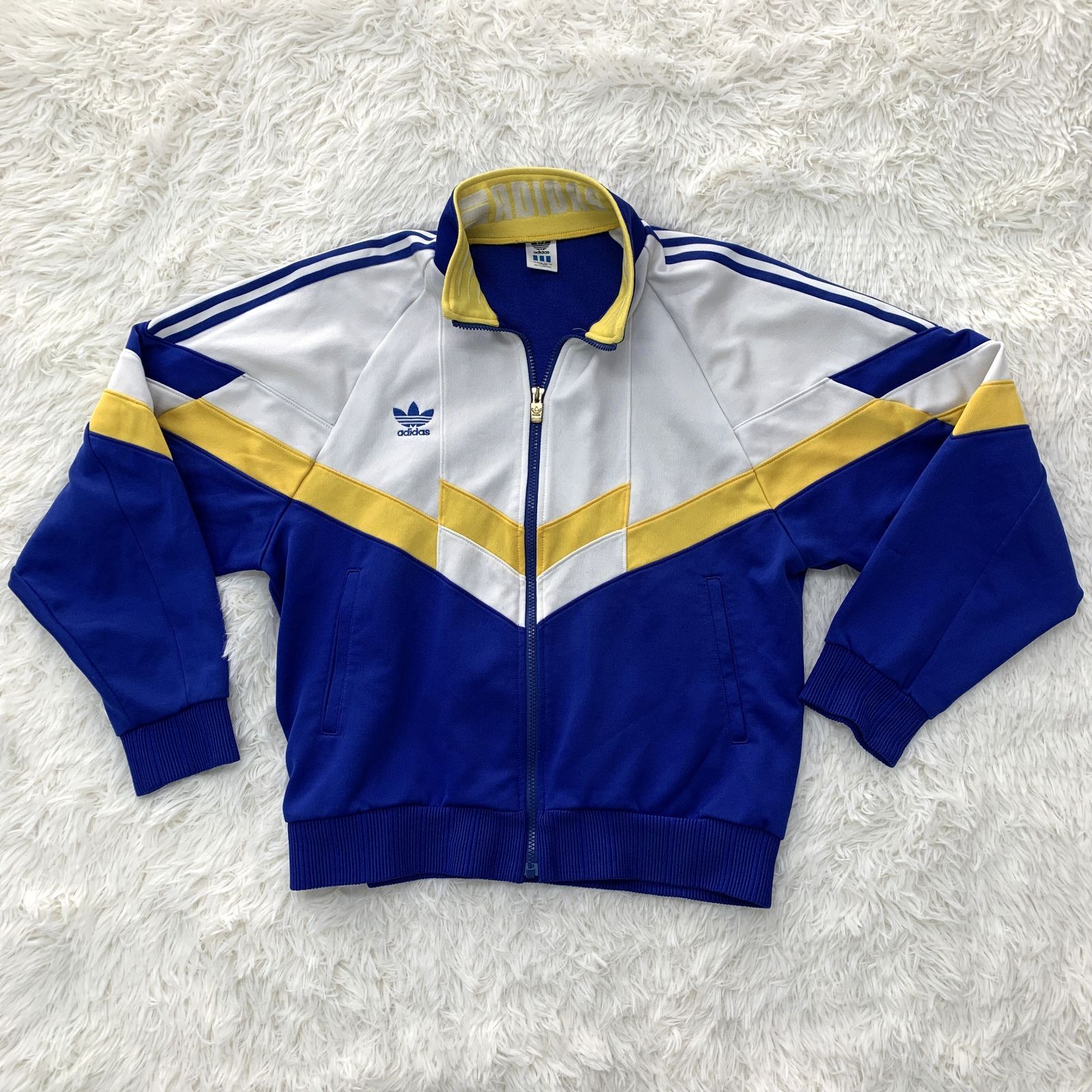 adidas アディダス トラックジャケット ／メンズ M～L相当 ブルー 短丈 