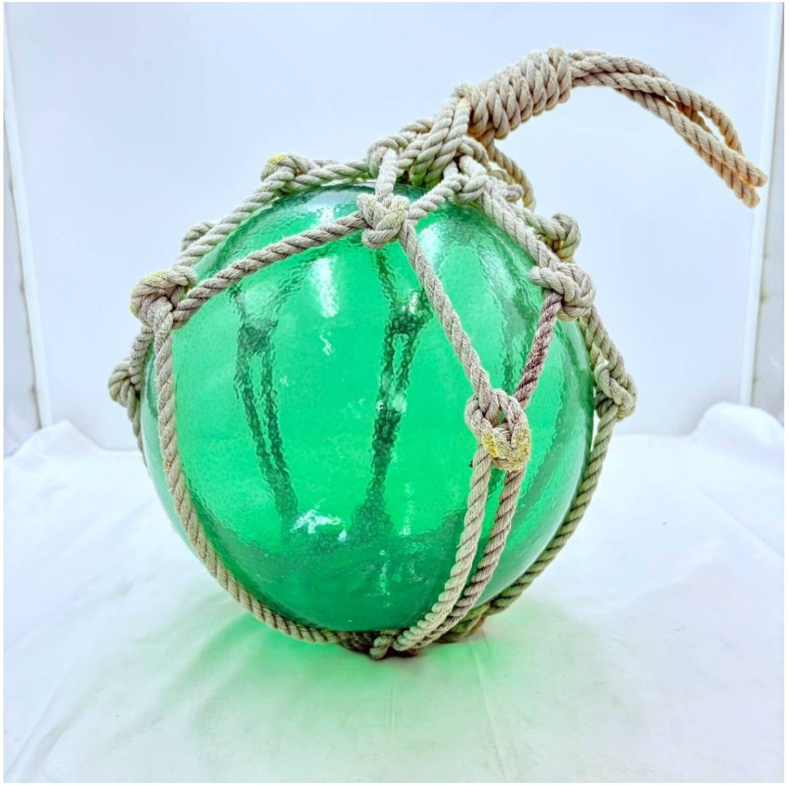 ❗️ヴィンテージ雑貨✨✨❗️】大型30cm ガラス浮き玉 グリーン 漁業