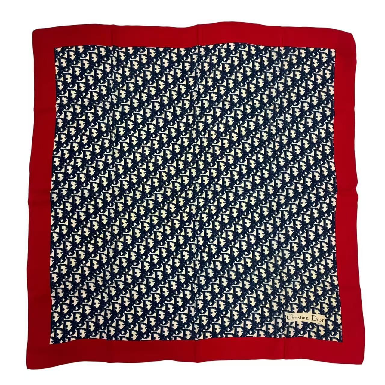 美品 Christian Dior クリスチャン ディオール トロッター柄 シルク